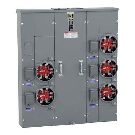 Square D MPH55125 - Meter Main, MPH, 120/240 V AC, Main Lug, 1 Phase