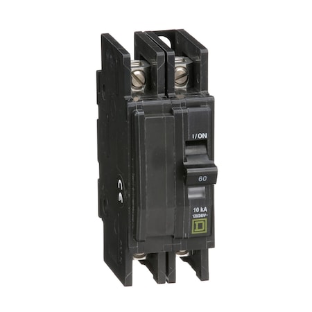 Square D QOU260B - Miniature Circuit Breaker, QO Series, 60 A, 2 Pole, 120/240 V AC, 10k A at 120/240 V AC