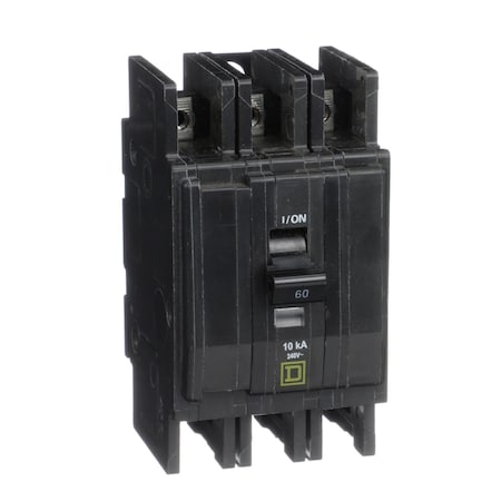 Square D QOU3605283 - Miniature Circuit Breaker, QO Series, 60 A, 3 Pole, 120/240 V AC, 10k A at 120/240 V AC