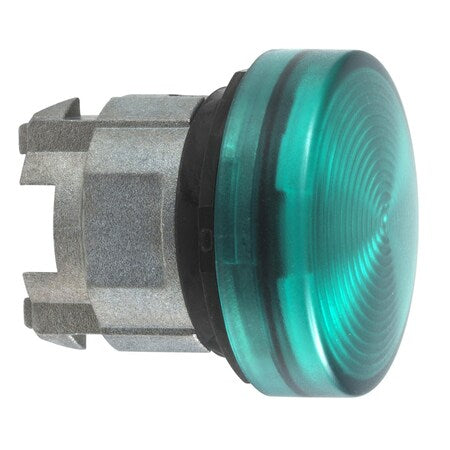Schneider Electric ZB4BV03S - Head for pilot light, Harmony XB4, green, 22 mm with grooved lens BA9s bulb