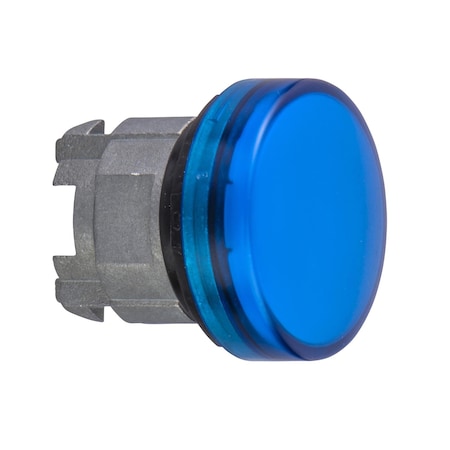 Schneider Electric ZB4BV06S - Head for pilot light, Harmony XB4, blue, 22 mm with grooved lens BA9s bulb