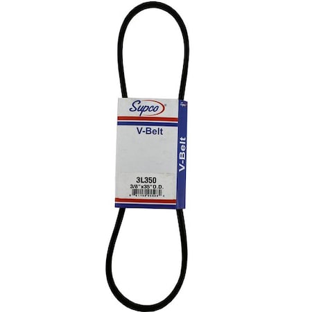 Supco 3L350 - FHP V-Belt, Multi-Plus, 3 L350, 3 L, 35 in, 3/8 in Top Width