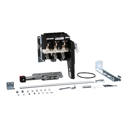 Square D 9422ATCN301 - Operating mechanism, flange mounted, variable depth, 30 A, 600 V, no fuse, switch mechanism, 6 inch handle, NEMA 4
