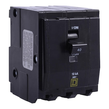 Square D QO3505238 - Miniature Circuit Breaker, QO Series, 50 A, 3 Pole, 240 V AC, 10k A at 120/240 V AC