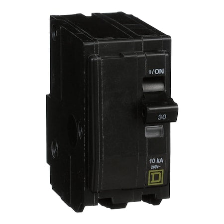Square D QO230H - Miniature Circuit Breaker, QO Series, 30 A, 2 Pole, 240 V AC, 10k A at 120/240 V AC