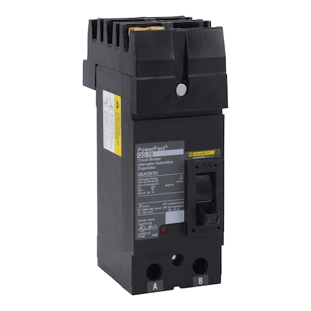 Square D QBA222252 - Molded Case Circuit Breaker, POWERPACT Q Series, 225 A, 2 Pole, 240 V AC, 10k A at 240 V AC