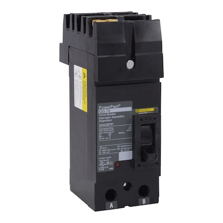 Square D QGA221501 - Molded Case Circuit Breaker, POWERPACT Q Series, 150 A, 2 Pole, 240 V AC, 65k A at 240 V AC