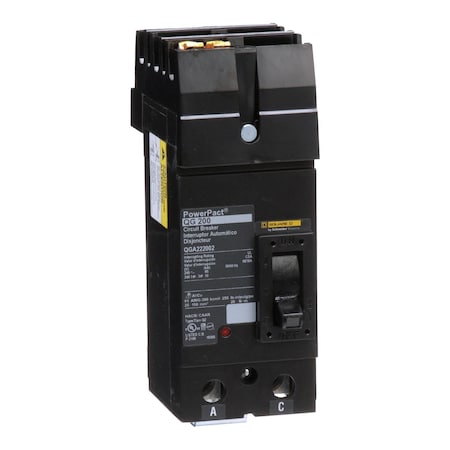 Square D QGA222002 - Molded Case Circuit Breaker, POWERPACT Q Series, 200 A, 2 Pole, 240 V AC, 65k A at 240 V AC
