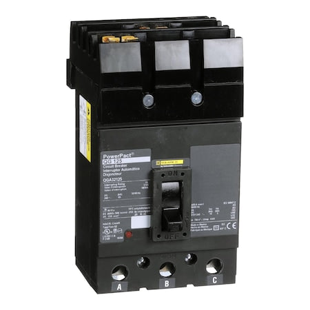 Square D QGA32125 - Molded Case Circuit Breaker, POWERPACT Q Series, 125 A, 3 Pole, 240 V AC, 65k A at 240 V AC