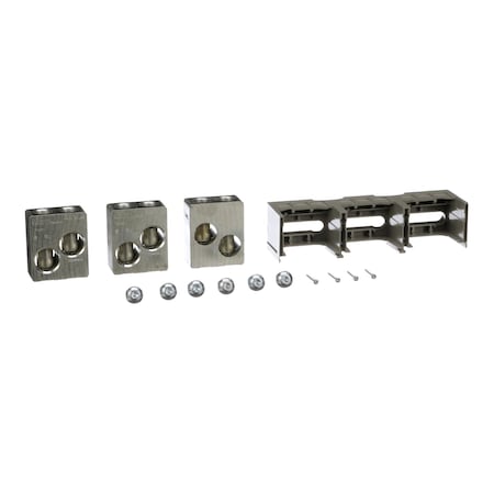 Square D AL800P7K - Circuit breaker accessory, Power Pac T M/P, lug kit, mechanical, 800 A, 3/0 AWG to 750kcmil, unit mount and I-Line, Al, qty 3