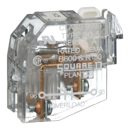 Square D 9999SO5 - Overload Relay Auxiliary Contact