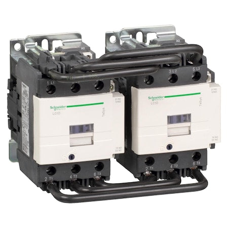 Schneider Electric LC2D80G7 - IEC Magnetic Contactor, 1 NC/1 NO, 120 V AC, 3 P, Reversing, Screw Clamp