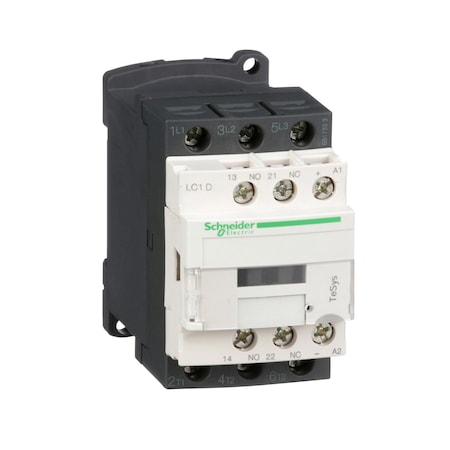 Schneider Electric LC1D12FD - IEC Magnetic Contactor, 1 NC/1 NO, 110 V DC, 3 P, Non-Reversing, Screw Clamp