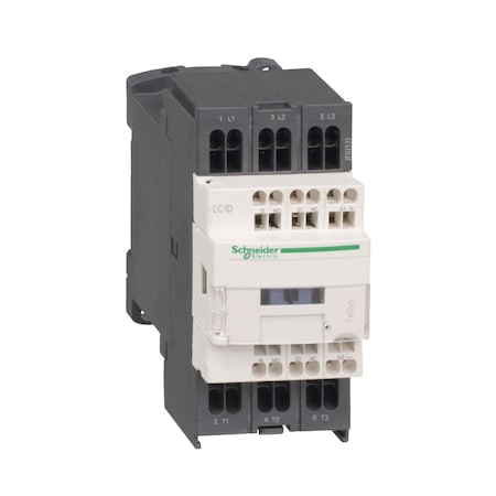 Schneider Electric LC1D093G7 - IEC Magnetic Contactor, 1 NC/1 NO, 120 V AC, 3 P, Non-Reversing, Spring Type