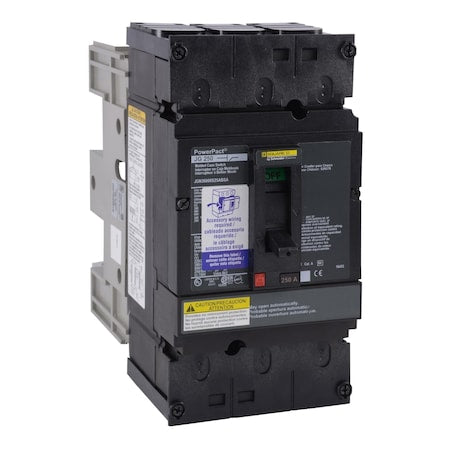 Square D JGN36000S25 - Automatic Molded Case Switch, 600 V AC/250 V DC, 250 A