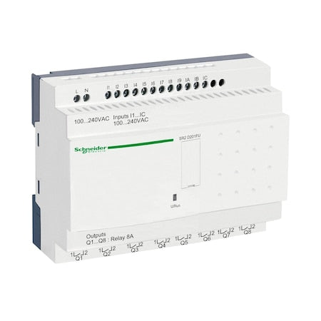 Schneider Electric SR2D201FU - DIN Rail, Plug-In Relay, 0.6 m A, Screw