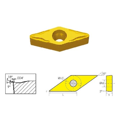 Hhip 6005-2332 - VBMT-332-HM Coated Carbide Insert