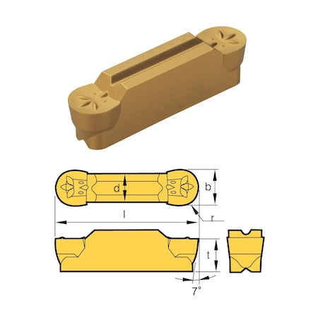 Hhip 6024-3031 - MRMN-200-M Grade BPS253-CVD Grooving Insert