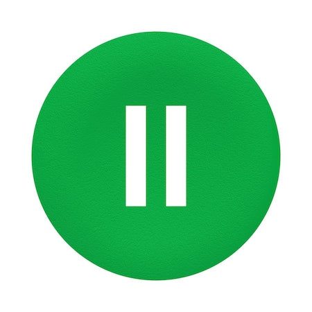 Schneider Electric ZBA336 - Green cap marked II for circular pushbutton, 22