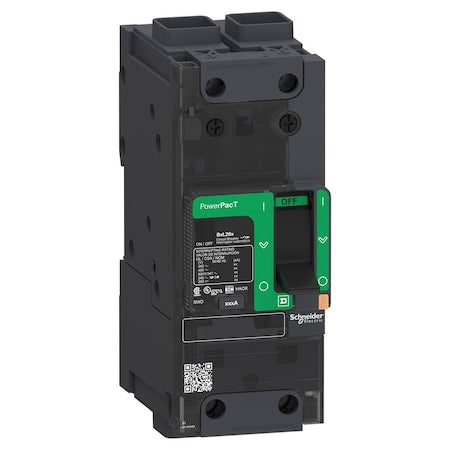 Schneider Electric BDF26020 - Molded Case Circuit Breaker, POWERPACT B Series, 20 A, 2 Pole, 347/600 V AC, 25k A at 240 V AC, B Curve