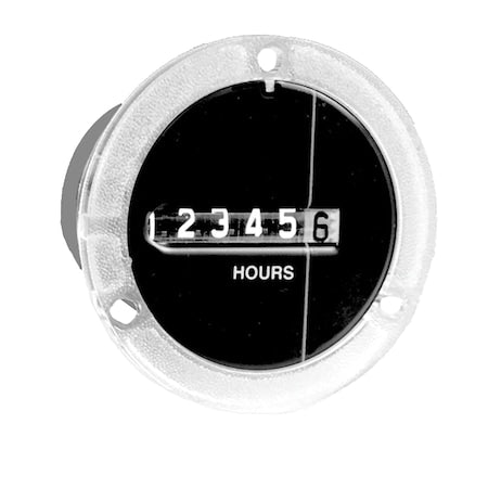 Trumeter 710-0001 - Hour Meter,Round,2",50 Hz