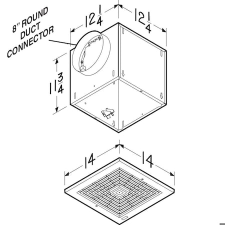 Broan-Nutone L150E - Commercial Fan,120 V AC,White Grille