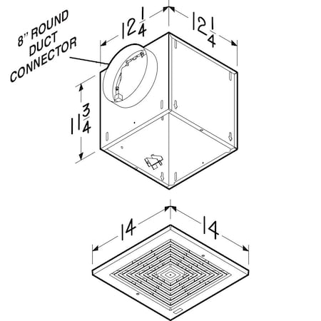 Broan-Nutone L250E - Commercial Fan,120 V AC,White Grille