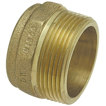 Nibco E030900 - Straight, Bronze, Cup 3 in, MNPT 3 in
