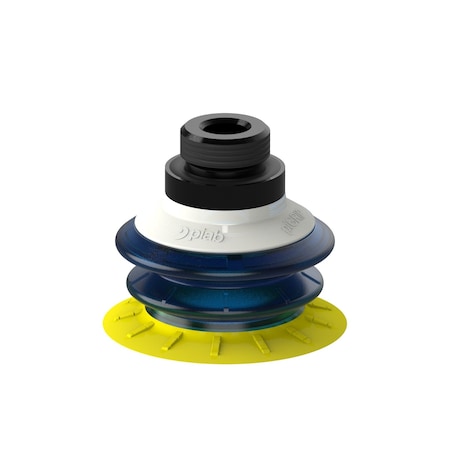 Piab S.MX57P3060.G18M.00 - Vacuum Cup,PUR,Blue/Yellow,57 mm dia.