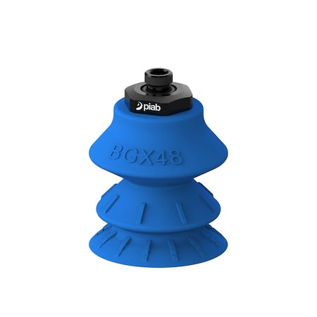 Piab S.BGX48SF50.G18M.00 - Vacuum Cup,Silicone,Blue,48 mm dia.