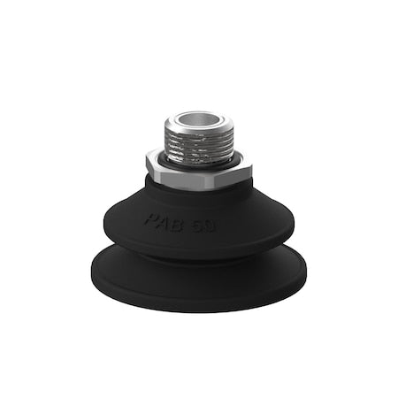 Piab S.PAB50NP60.G38M.01 - Vacuum Cup,Nitrile/PVC,50 mm dia.,PK5