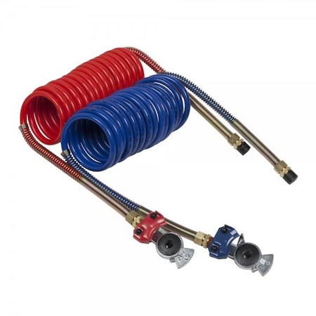 Grote 81-0012-GH - Coiled Air 12 ft. Set,6" Lead/Red/Blue