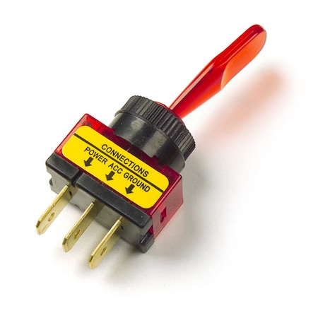 Grote 82-1905 - Toggle Switch,On/Off,Glow,Red,20 A