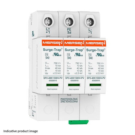 Mersen 83020158 - Surge Protection Device, 1500 V DC, 3 Poles