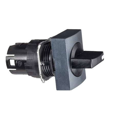 Schneider Electric ZB6DD28 - Head for selector switch, Harmony XB6, black rectangular 16mm 2 positions 90degrees stay put