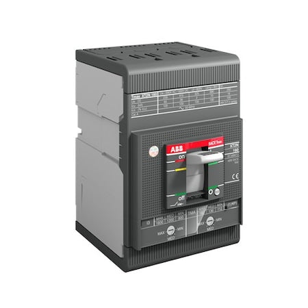 Abb XT2HU3003MFF000XXX - Molded Case Circuit Breaker, XT2 H Series, 3 A, 3 Pole, 600 V AC, 150k A
