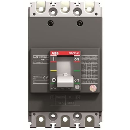 Abb A1N100TW - Circuit Breaker, A1 N Series, 100 A, 3 Pole, 240 V AC, 25k A