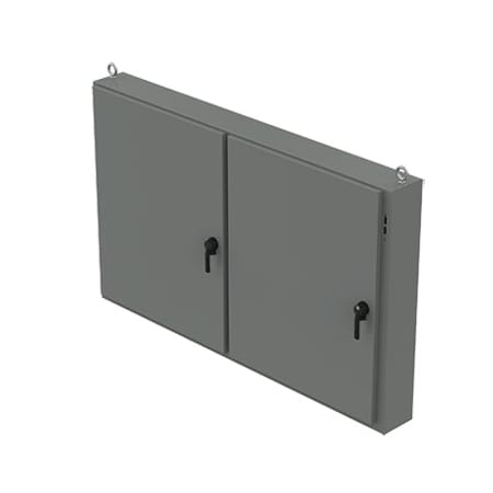 Nvent Hoffman A48X2E7812 - 3 Point Latch with Padlocking Electrical Enclosures, 48 in H, 12 in D, 78-1/2 in W, 12, Steel