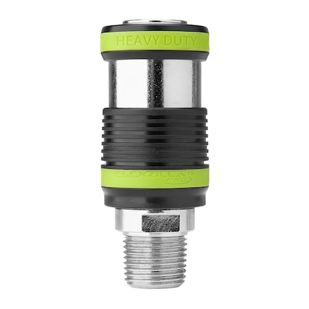 Flexzilla A55828FZ - Pro Heavy Duty Safety Coupler, 1/2" MNPT