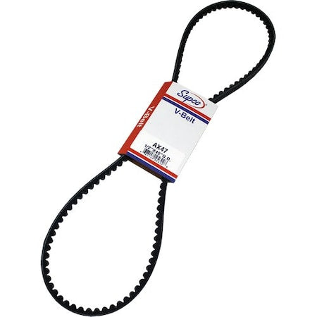 Supco AX47 - Molded Cogged V-Belt, Multi-Plus, AX47, AX, 49 in, 1/2 in Top Width