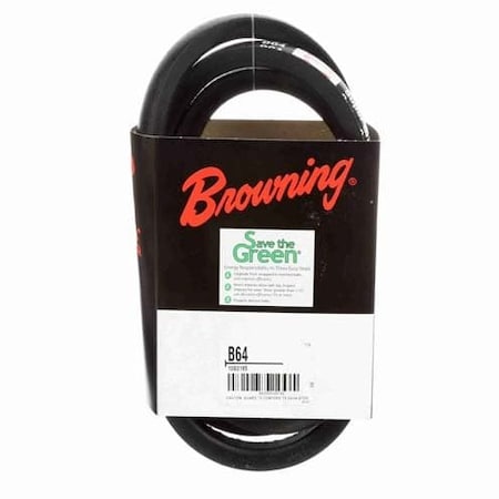 42W423 - Cogged V-Belt, Master Drive Classical, B64, B, 67 in, 21/32 in Top Width