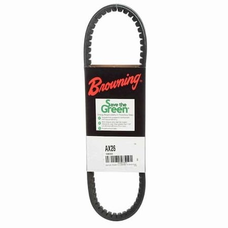 51EU13 - Cogged V-Belt, Master Drive Classical, AX26, AX, 28 in, 1/2 in Top Width