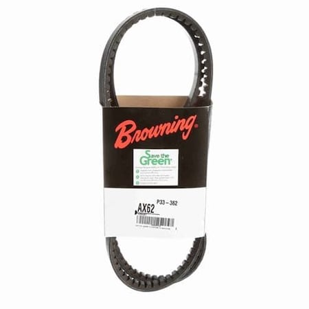 46U050 - Cogged V-Belt, Master Drive Classical, AX62, AX, 64.20 in, 1/2 in Top Width