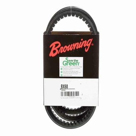 46U072 - Cogged V-Belt, Master Drive Classical, BX68, BX, 71 in, 21/32 in Top Width