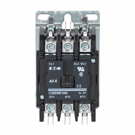 Eaton Cutler-Hammer C25DNF340C - Contactor,3 Pole 40 Amp 480 V