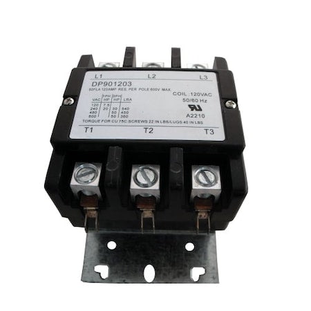 Supco DP901203 - Contactor,90 A,120 V,3 Pole