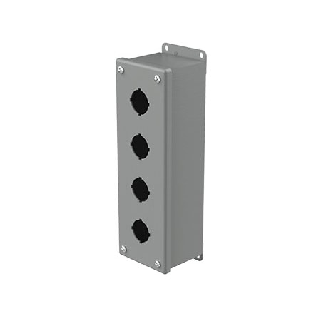 Nvent Hoffman E4PB - Captive Screws Electrical Enclosures, 10 in H, 2-3/4 in D, 3-1/4 in W, NEMA 12, Steel