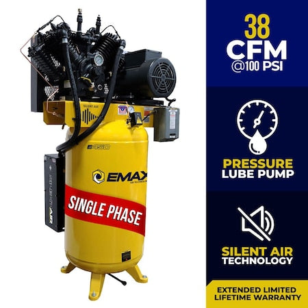 Emax ESP10V080V1 - ESP 10 HP Vertical 80 Gallon Air Compressor, 1 Phase