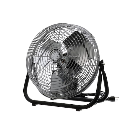 Tpi F12-TE - Floor Fan 12",120 V,Gray,Steel Base 1/1