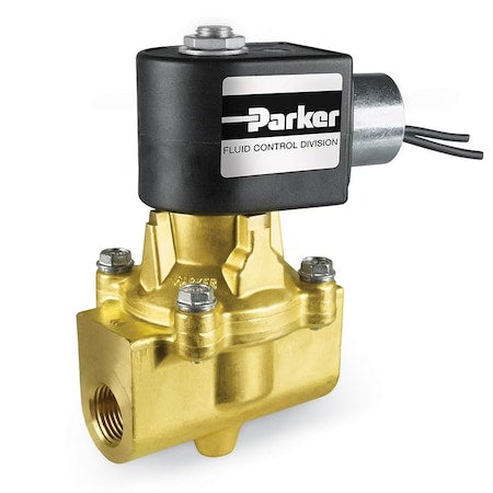 Parker 12F22C2148AAFPH05 - Parker 2-Way Normally Closed, General Purpose Solenoid Valves, Air, Liquids and Gases, Pilot, 2-Way